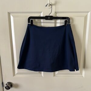 Girlfriend Collective High Rise Skort in Navy